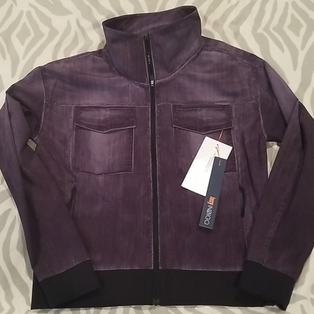 NWT Lucy indiGO Trucker Jacket BLK InidGO XS